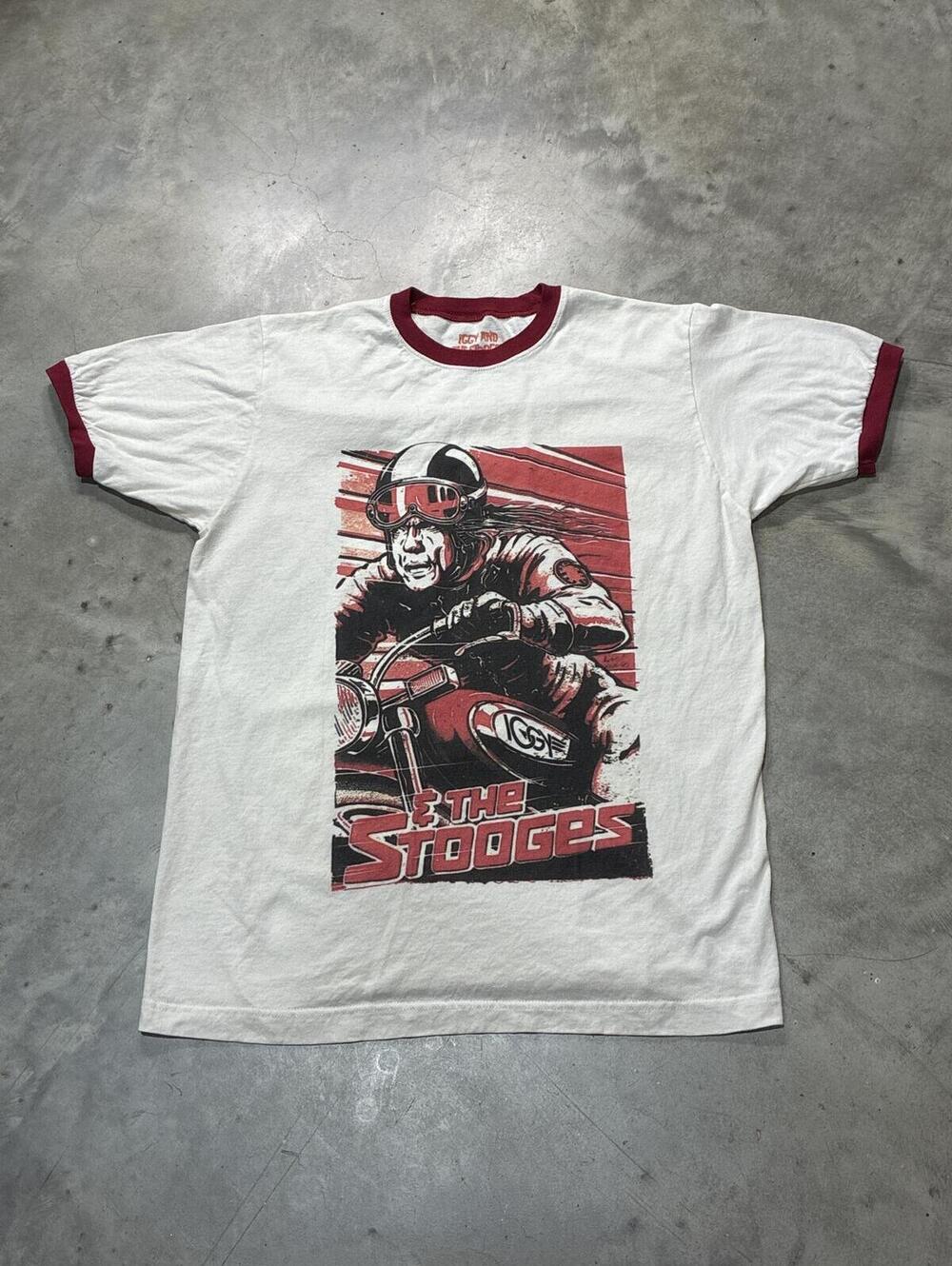 Iggy And The Stooges Preowned Medium Ringer T-shirt - Picture 2 of 5